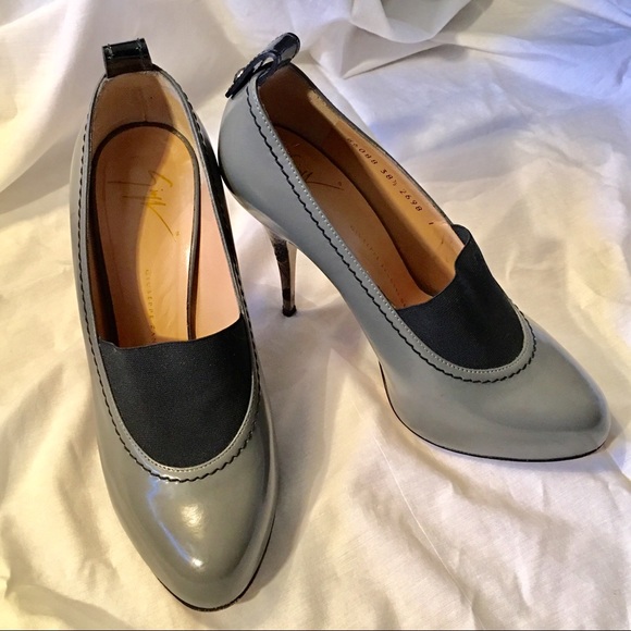 Giuseppe Zanotti grey and black heels - Picture 7 of 8